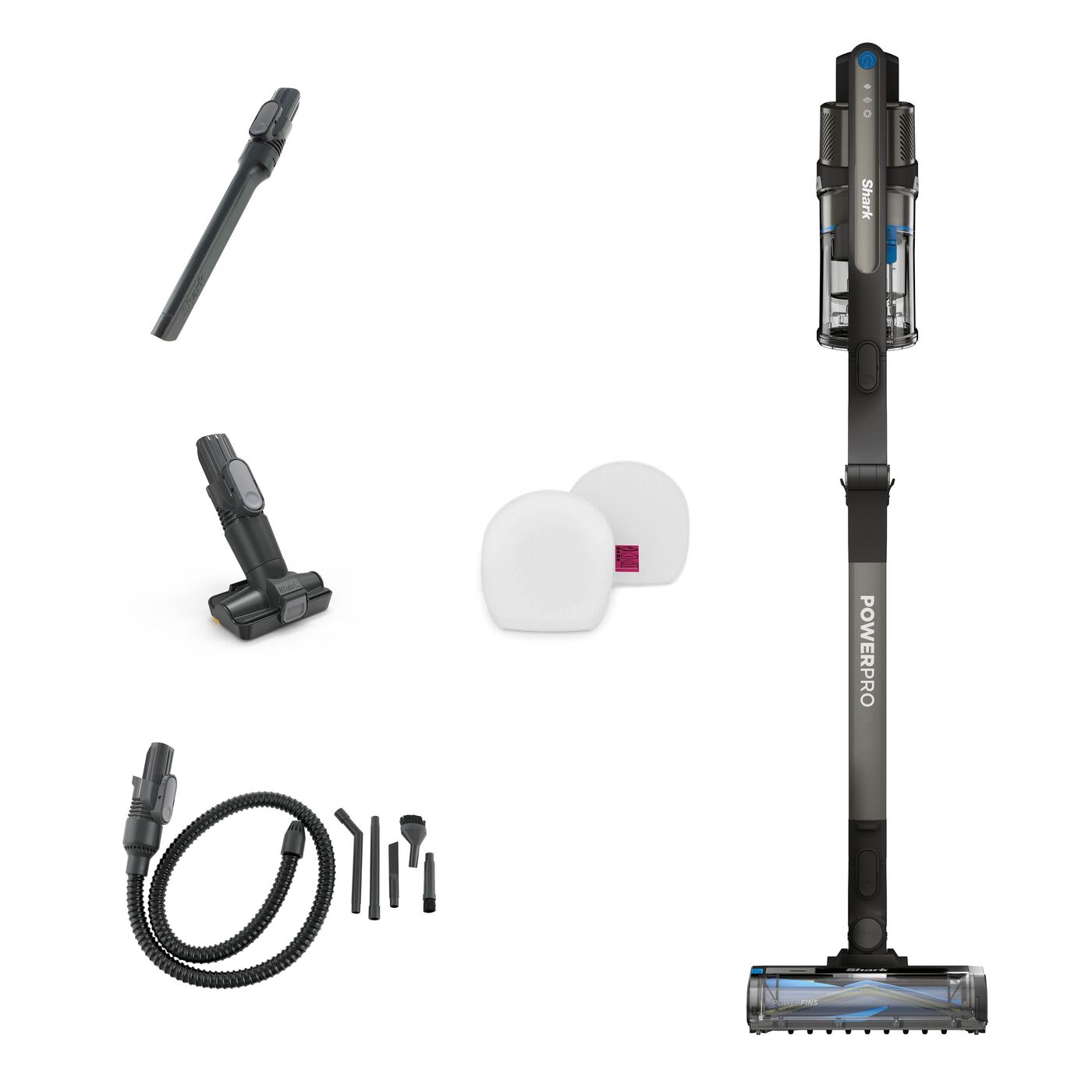 Shark PowerPro Pet Cordless Stick Vacuum, with Anti Hair Wrap & Floor Detect IZ380UKFDB product photo