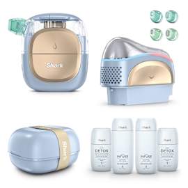 Shark FacialPro Glow + Derm Detox & Hydro Infuse Replenishment Set - Spa Blue product photo Side New M