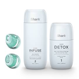 Shark Derm Detox & Hydro Infuse Replenishment Set & Standard Tip Replacement product photo Side New M